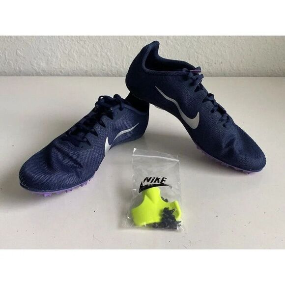 Nike Zoom Rival M 9 Versatile Track & Field Spikes Blue AH1020-406 Men’s Sz 9 - Picture 1 of 10